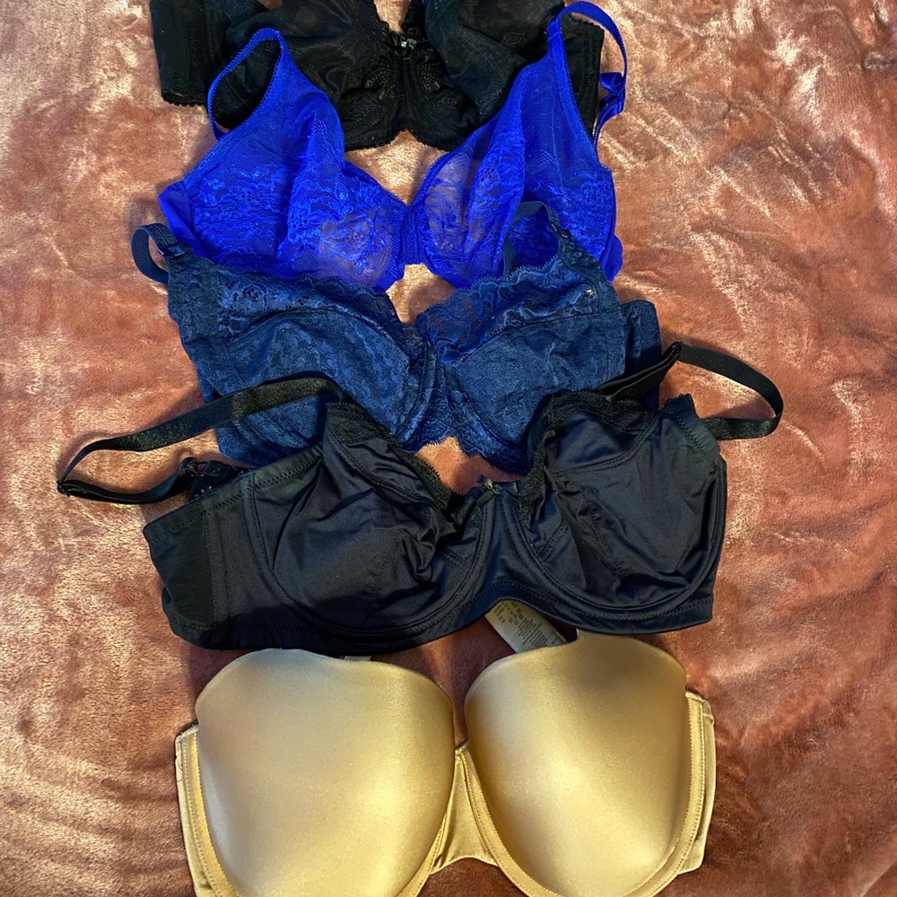 Five bras 34E